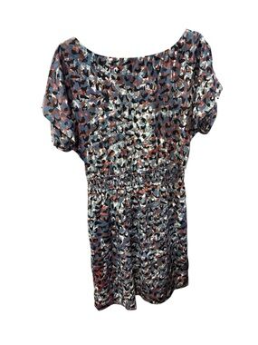 BCBGeneration Elastic Waist PeekABoo back Multicolor Printed Women’s Dress